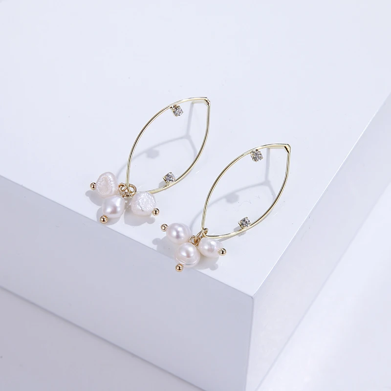 Женские серьги капельки YMYW элегантные металлические из циркония и