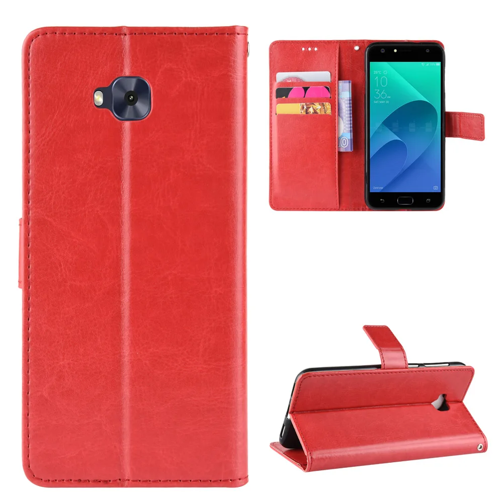 Для ASUS ZenFone 4 Selfie Lite ZB553KL ZD553KL флип-чехол для телефона кожаный чехол X00LDA X00LDB ZB ZD 553 KL ударопрочный кошелек с подставкой