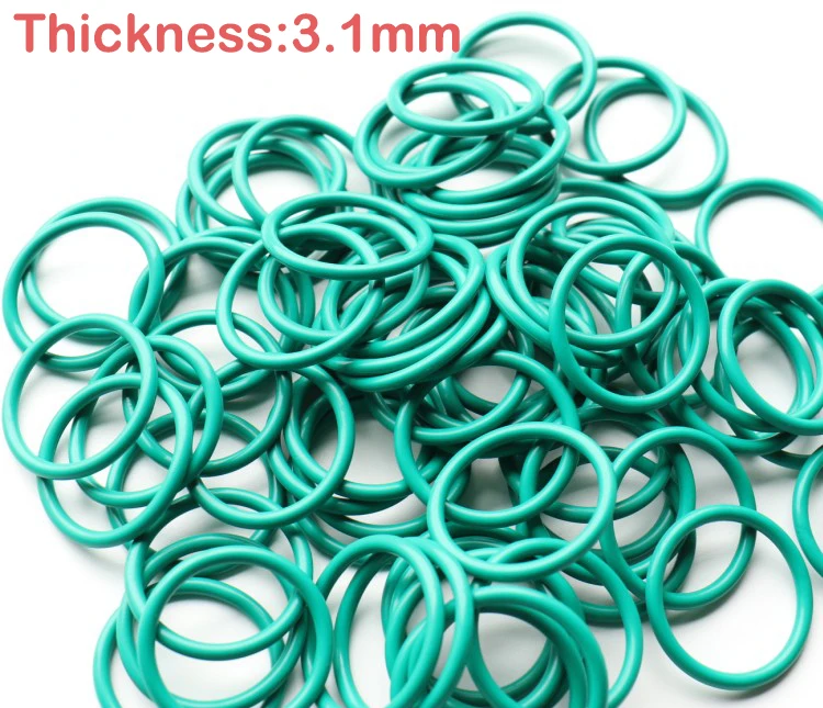 

6pcs 66x3.1 66*3.1 67x3.1 67*3.1 69x3.1 69*3.1 OD*Thickness 3.1mm Green Fluoro FKM Fluorine Rubber O-Ring Seal O Ring Gasket