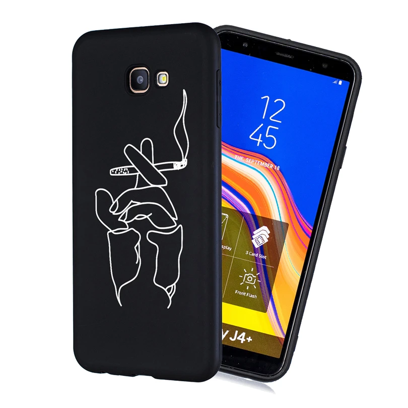 Силиконовый чехол для Samsung Galaxy J2 Pro J4 Plus 2018 J3 J5 2016 J6 J7 2017 окрашенный Мягкий ТПУ