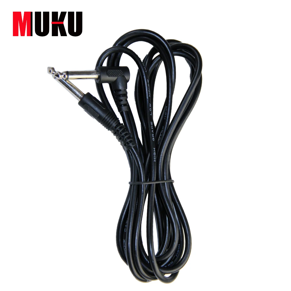 Electric Guitar-Amplifier Cable  Black Amp Amplifier Cable for Electric Guitar Cord Adapter Patch Wire