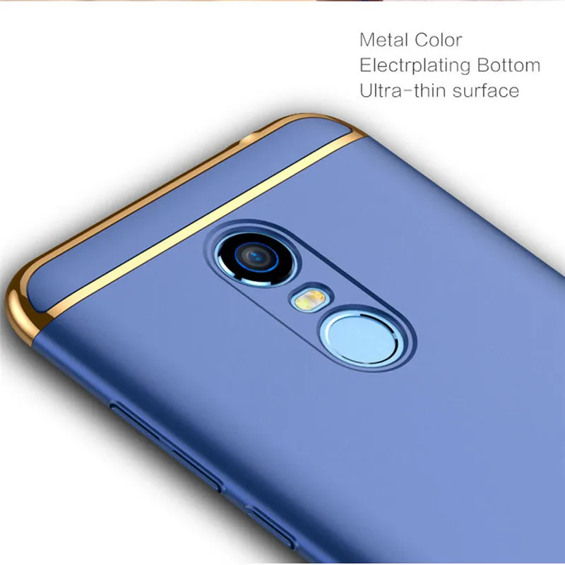 NFH Luxury Hard Back Electroplate Shockproof Cases For Xiaomi Redmi 5A 5 Plus Case Full Cover On Note 16GB 32GB |