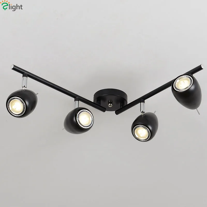 

Modern Simple Rotatable Led Ceiling Light Lustre Metal Dining Room Led Ceiling Lights Ceiling Lamp Loft Led Spot Light Fixtures