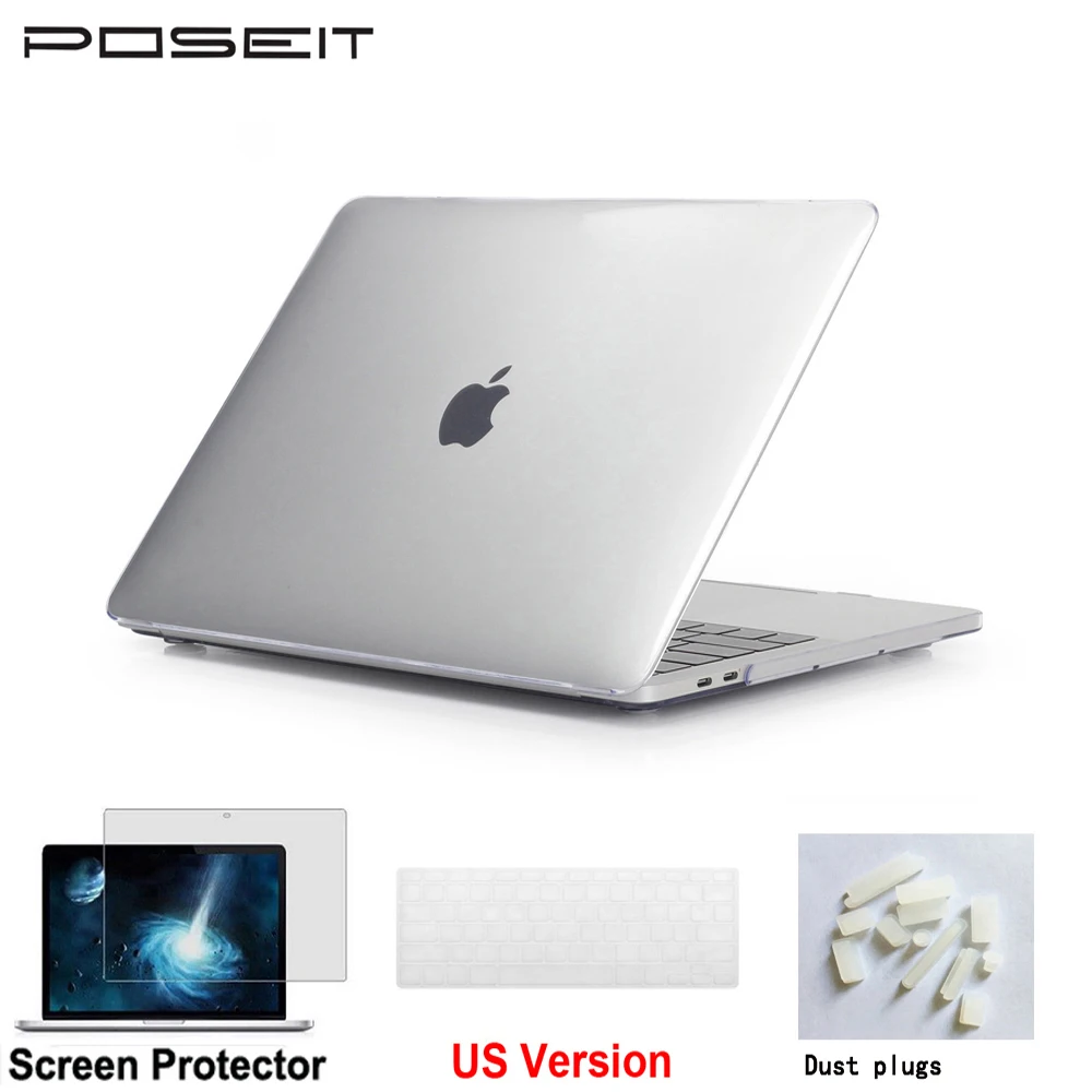 Прозрачный чехол для ноутбука Apple New MacBook Pro 13 дюймов с сенсорной панелью a1706/1708
