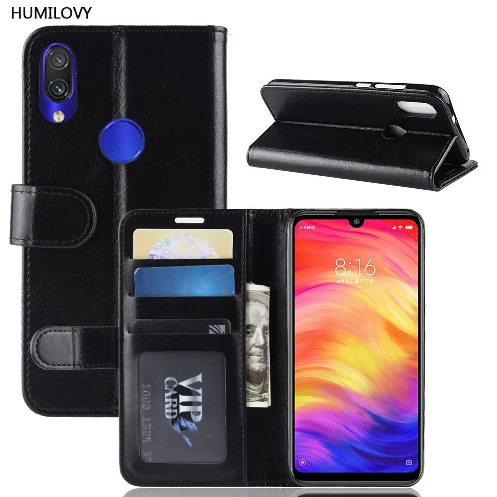 Чехол-книжка для Xiaomi Redmi Note 7 чехол-книжка с подставкой Pro чехол из искусственной