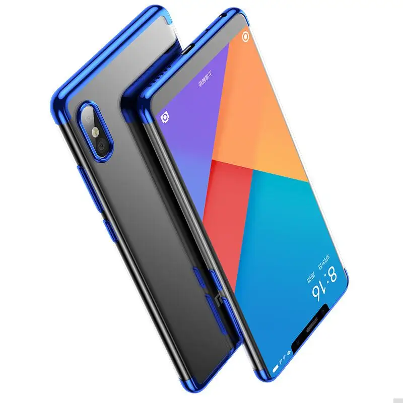 Чехол для Xiaomi Mi 8 роскошный мягкий прозрачный чехол с лазерным покрытием SE Mi8 Mi8SE