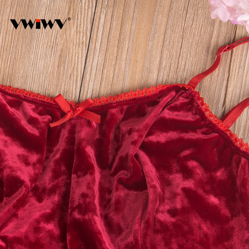 VWIWV 2019 черная/красная пижама на тонких бретельках комплекты из 2 предметов топ и