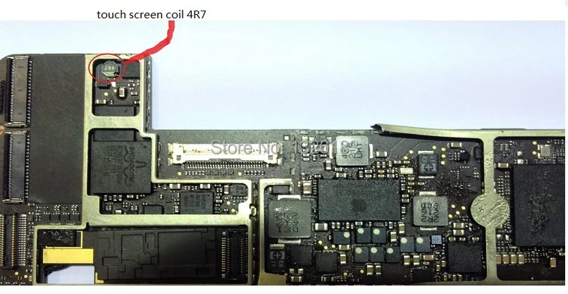 50 шт./лот катушка сенсорного дигитайзера для iPad 2 3 4 Mini экрана 4R7 на логической