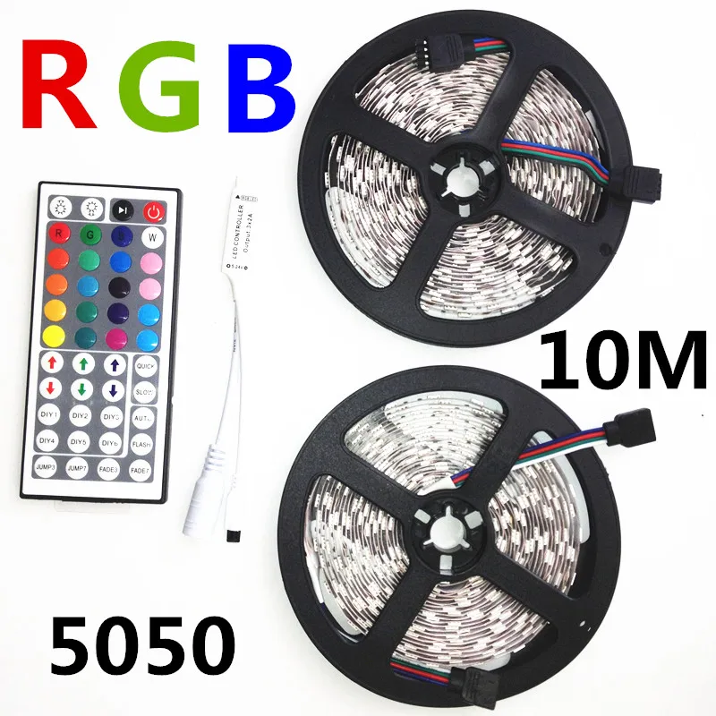 Светодиодная лента 5050 12 В гибсветильник RGB 30D ip20 ip65 + 44k пульт дистанционного