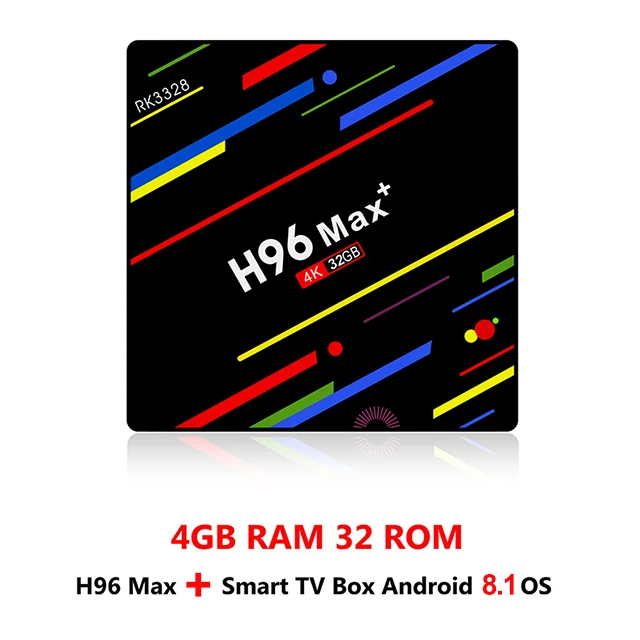 Only TV Box Смарт ТВ приставка Android 9,0 4 Гб 32 Гб Rockchip RK3328 1080P H.265 4K Netflix Youtube WiFi Android ТВ приставка H96 MAX Plus - Цвет: Only TV Box