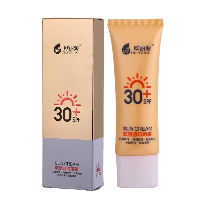Солнцезащитный крем SPF 30 + для лица Водонепроницаемый увлажняющий с защитой от