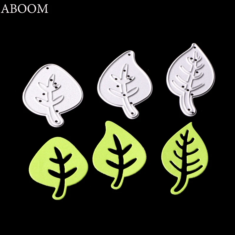 ABOOM Новые 3 шт./компл. металлические штампы для скрапбукинга штампованные