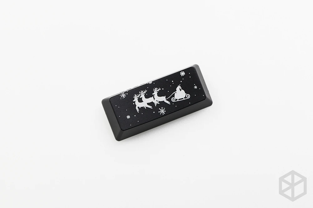 Новинка блестящая клавиатура keycap ABS блестящая Рождественская елка Рождественский Санта Клаус черный красный enter r4 r1 esc - Цвет: Black Enter MXAS x1