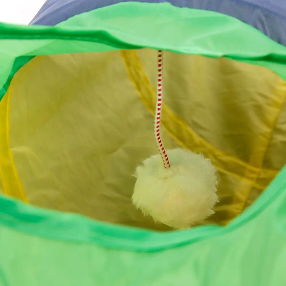 

Domestic Delivery Products for Animals Cat Toys Cat Tunnel Crinkle With Ring Bell Kitten Toy Collapsible Bulk Rabbit Puppy Toys