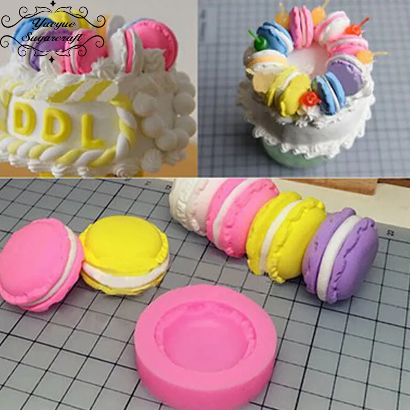Yueyue Sugarcraft силиконовая формочка для макарун помадная форма инструменты украшения