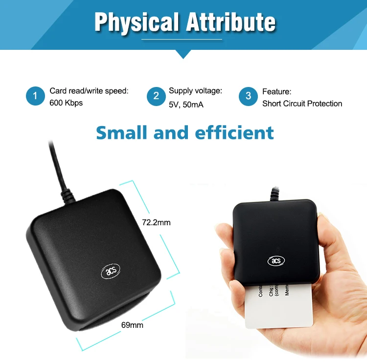 Новый продукт для USB EMV Smart Card Reader ISO 7816 Chip ACS|Картридеры| |