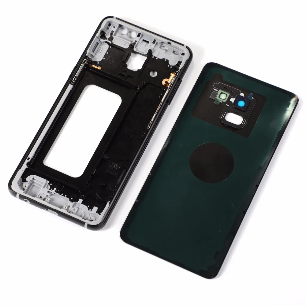 Для Samsung Galaxy A8 2018 A530 A530F SM A530DS корпус металлический средняя рамка + стеклянная