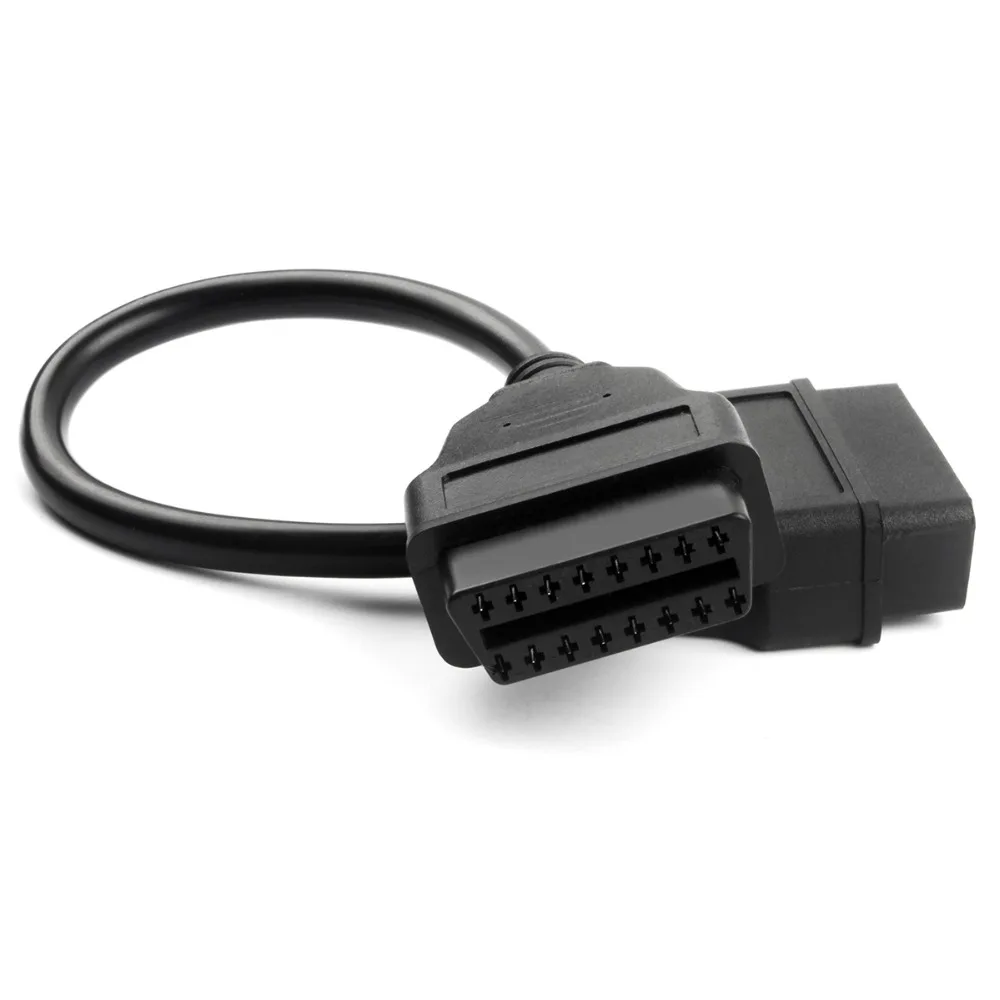OBD2 16Pin мужского и женского пола удлинитель кабель 30 см передачи разъем OBD 16