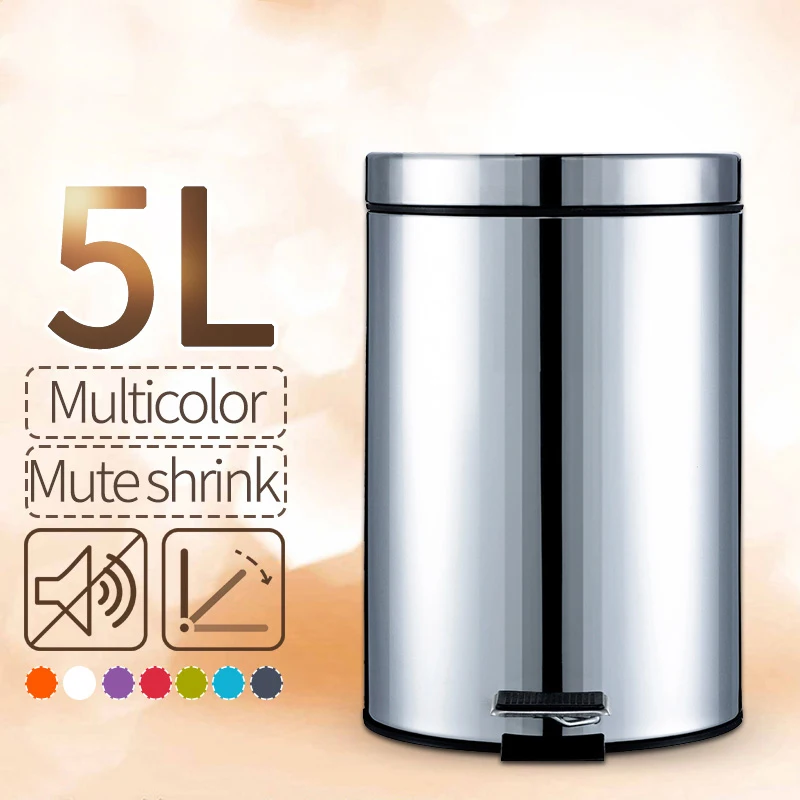 5L мусорный бак для кухни гостиной офиса ящик ванной комнаты хранения мусора