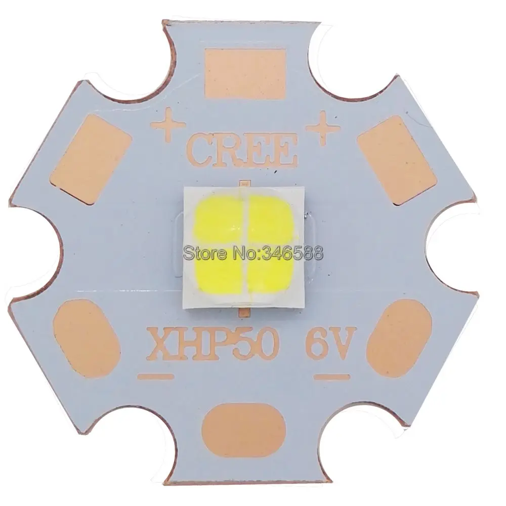 Светодиодный эмиттер высокой мощности Cree XHP50 холодный белый нейтральный теплый 6