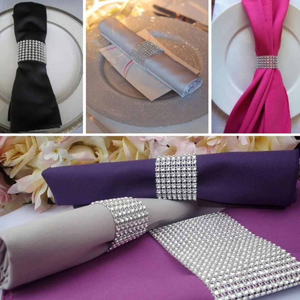 1 yard Bling Diamond mesh Wrap ribbon silver Rhinestone Mesh Roll Tape Tulle Crystal Ribbon cake wedding Christmas decoration | Дом и сад