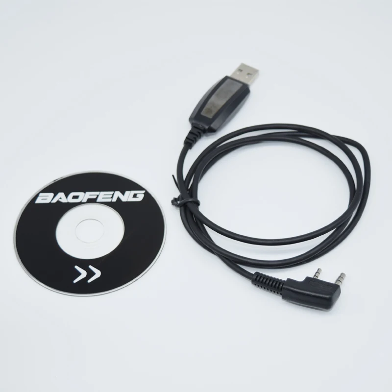 USB кабель для программирования Baofeng CD диск лампочек Pofung UV 5R uv5r 888S телефон