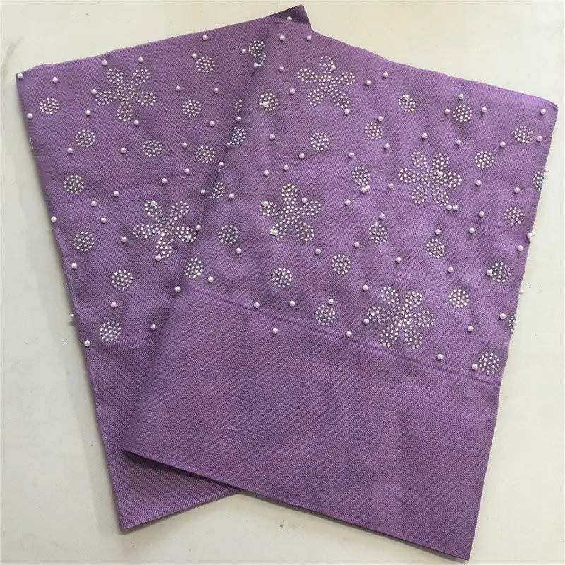 No.25 2pcs Нигерийский головной убор геле Aso oke ткань с камнями и бисером Высокое качество Африканский Aso Oke головной убор Aso Ebi для wedding-AH30 - Цвет: No.25 2pcs