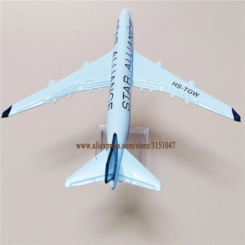 16 см сплав металла воздуха тайский Star Alliance B747 Airlines модель самолета Боинг 747-400 Airways
