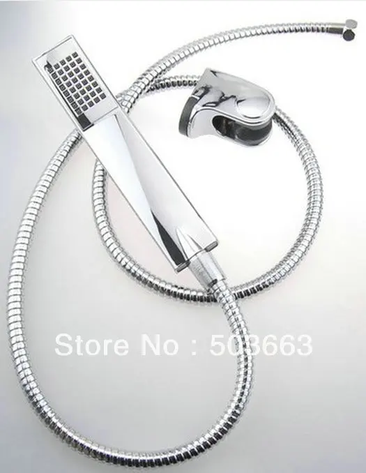 Contemporary Chrome Wall Mount Waterfall Tub Faucet with Hand Shower Vanity XL-6310 | Обустройство дома