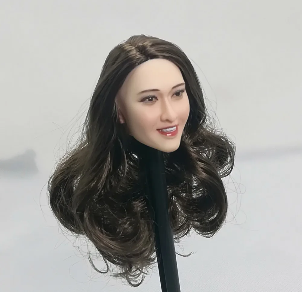 

1/6 Ivanka Трамп голова лепить для 12 "фигурки тела каштановые волосы