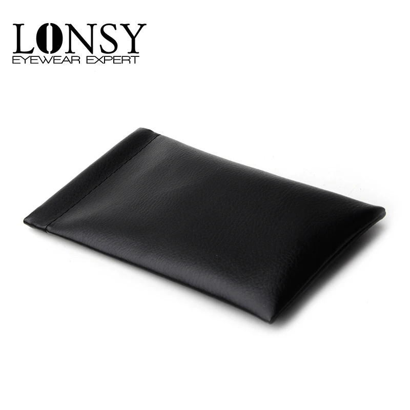 Футляр для очков LONSY 10 шт./лот модный брендовый чехол из искусственной кожи Мягкий