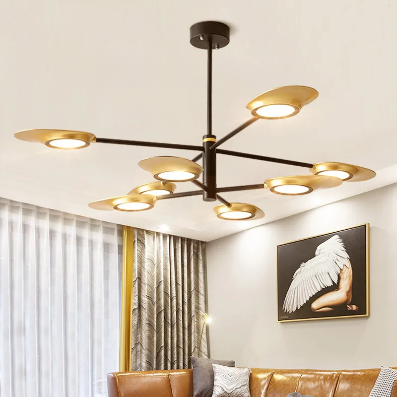 Современные светодиодные подвесные светильники современные веерные для