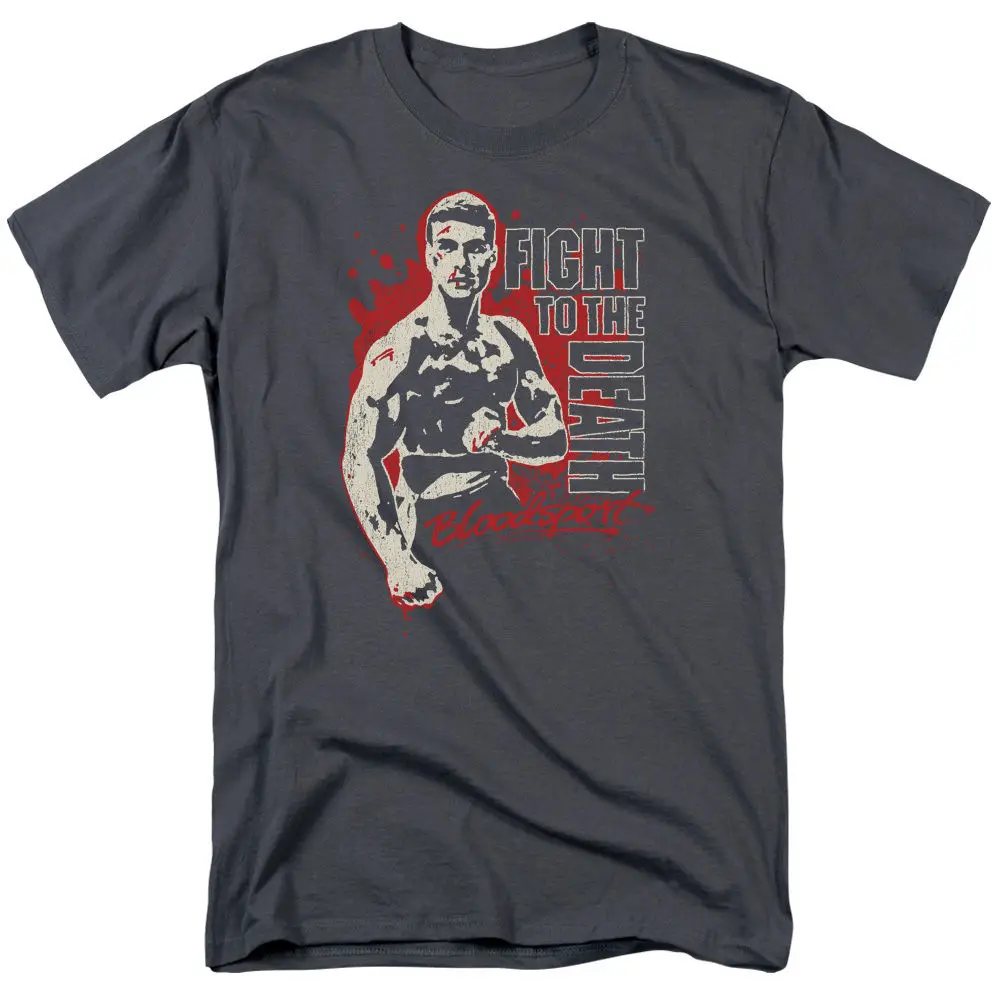 Новинка крутая Повседневная футболка с надписью Bloodsport To The Death Мужская модная