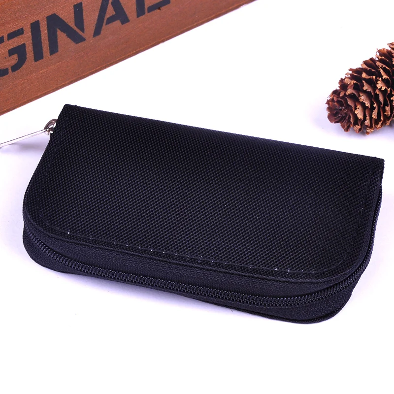 1 шт. черный 22 SDHC MMC CF Micro карта памяти чехол на молнии защитный кошелек|holder wallet|card