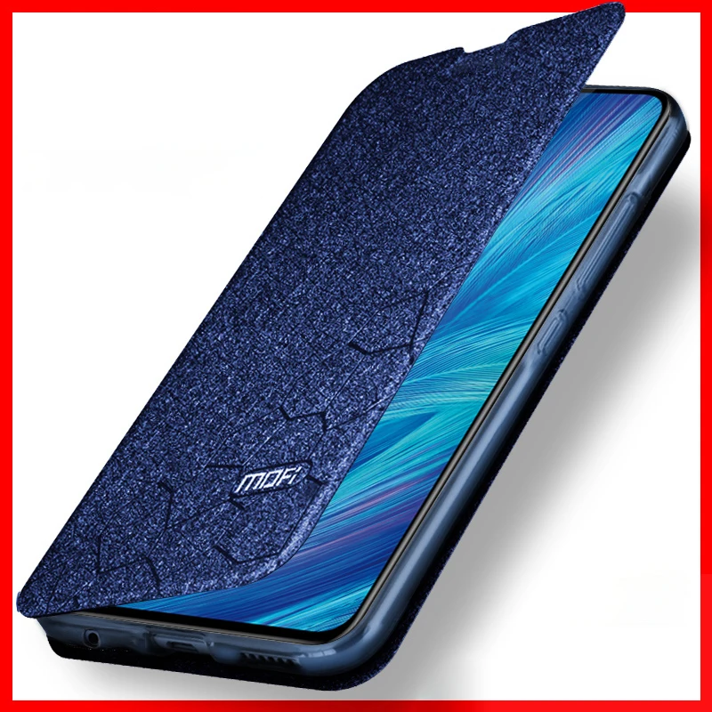 Чехол для huawei honor 10i силиконовый чехол оригинальный кожаный чехол-книжка Mofi 6 21