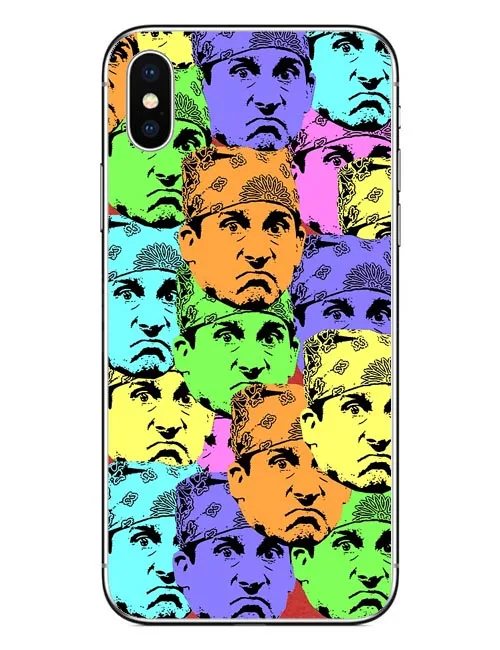 ТВ много лиц Майкл Скотт Жесткий ПК телефон Чехол Fundas для iPhone 7 XR XS Max 6 S Plus 5 5S SE 8 X