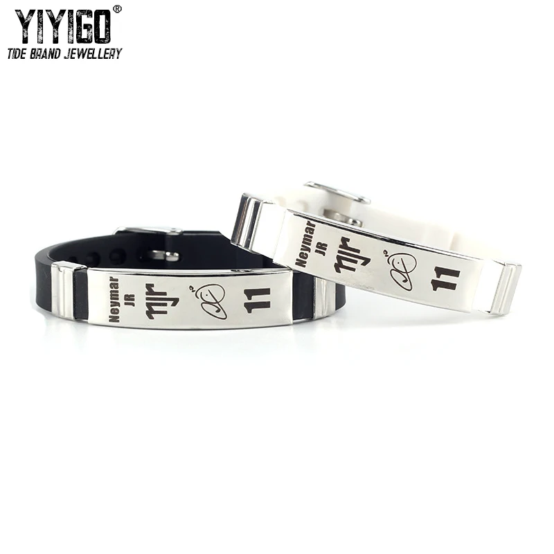 /Buy2Get1Free/1 шт. из нержавеющей титановой стали спортивный мужской браслет Месси