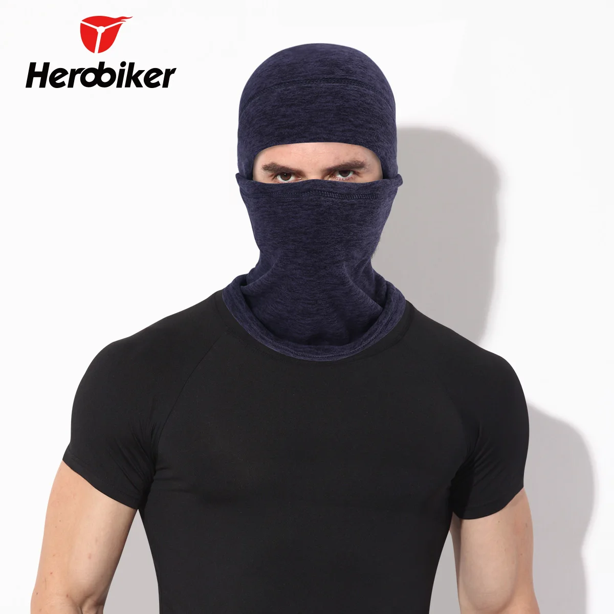 HEROBIKER Motorcycle Face Mask Thermal Fleece Winderproof Cold-proof Balaclava Moto Autumn Winter Cycling Skiing Hat | Автомобили и