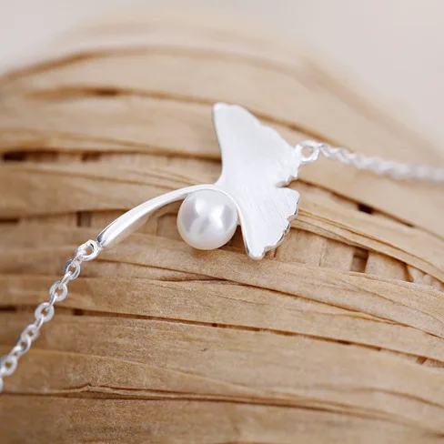 Женский гипоаллергенный браслет Ginkgo ювелирное изделие из 100% стерлингового