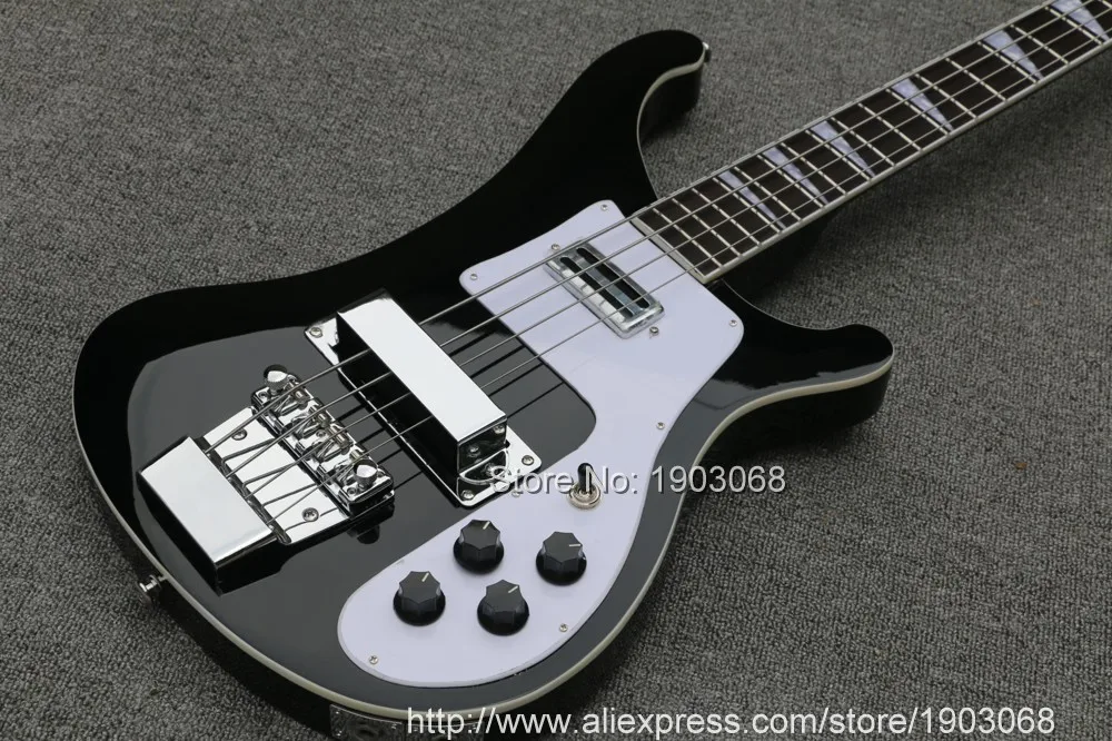 В наличии Рик 4003 Модель Ricken 4 струны для электрической бас-гитары Гитары в черный