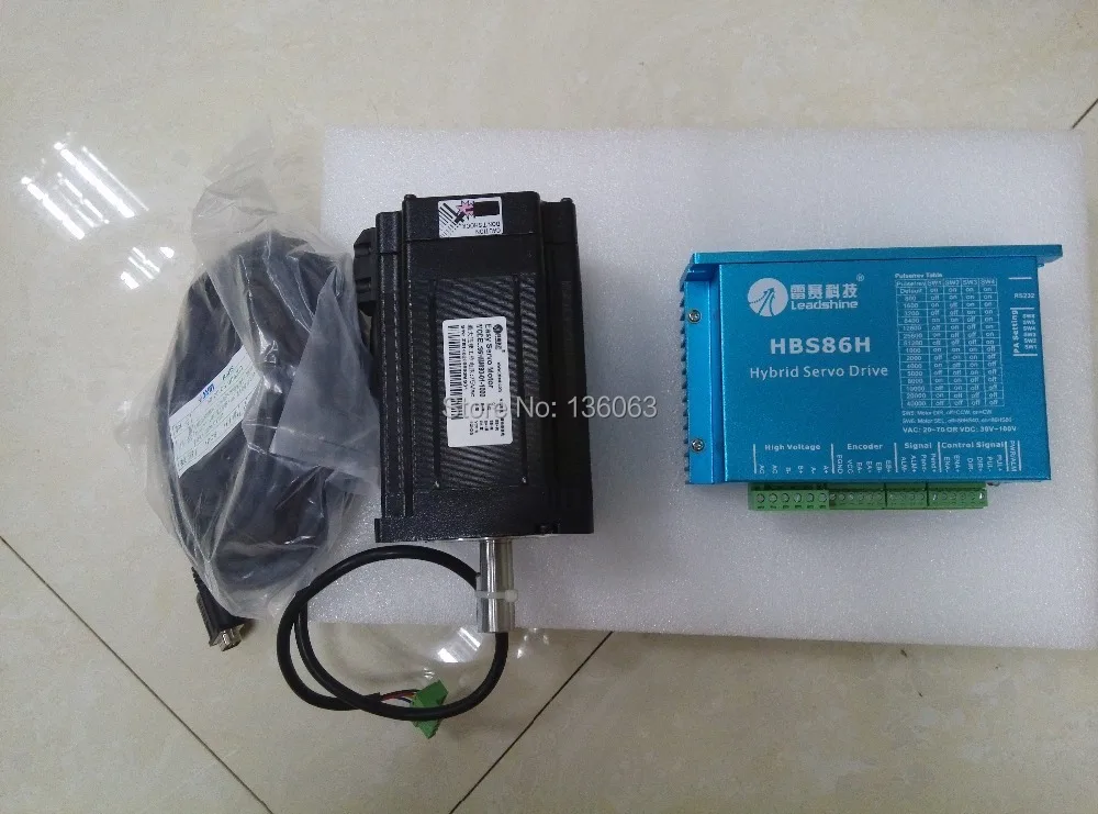 Гибридный сервопривод HBS86H и 86HSM45-E1 Leadshine для маршрутизатора с