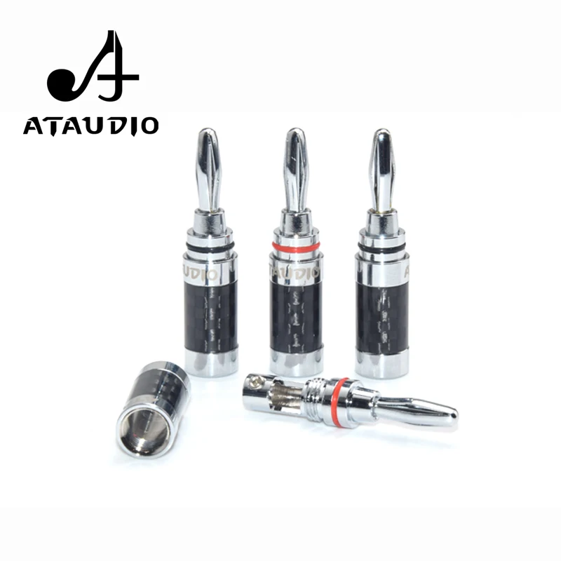8 шт. ATAUDIO Hifi банановый разъем высококачественный кабель для динамика из