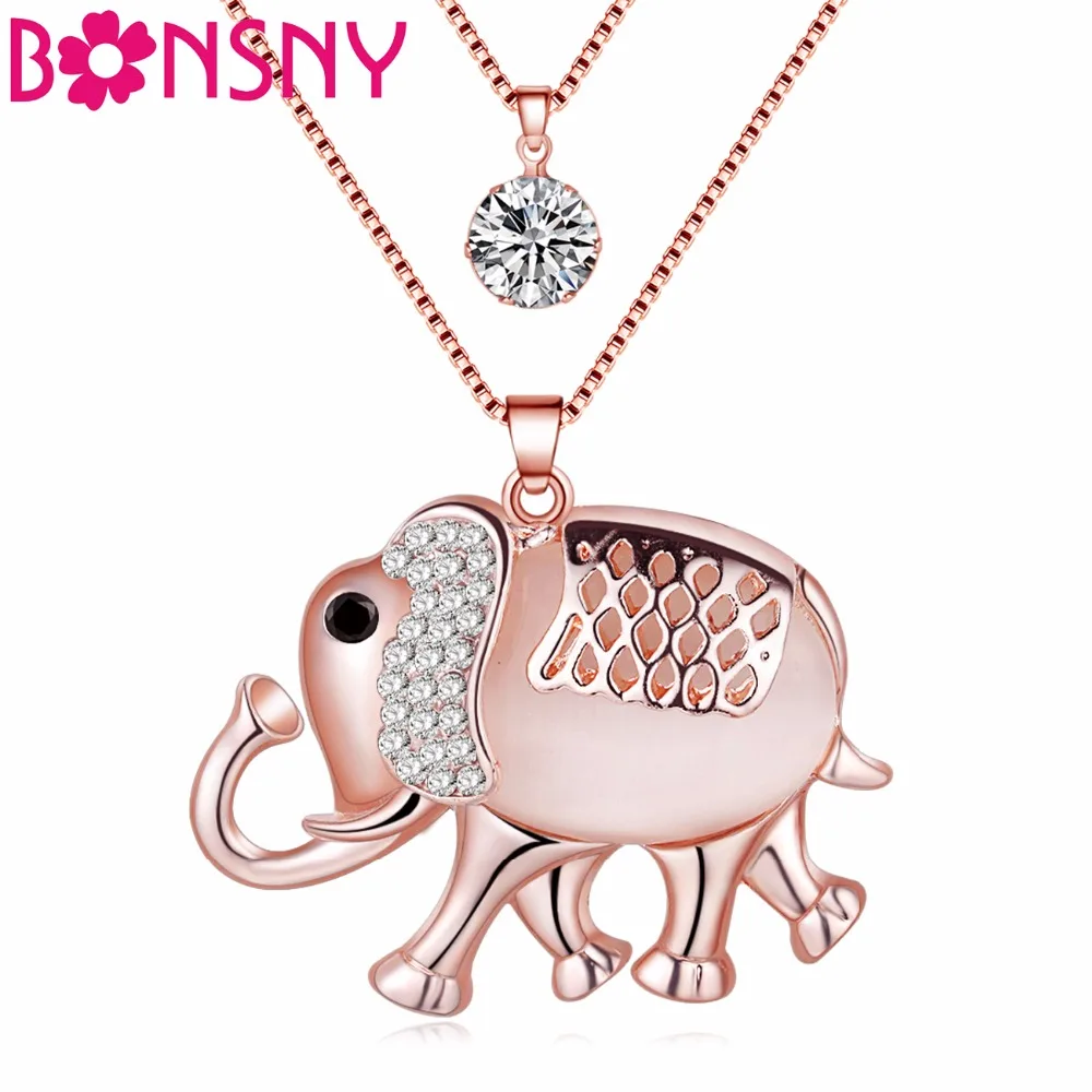 Женское Ожерелье со слоном и кристаллами|animal jewelry|fashion jewelryjewelry fashion |