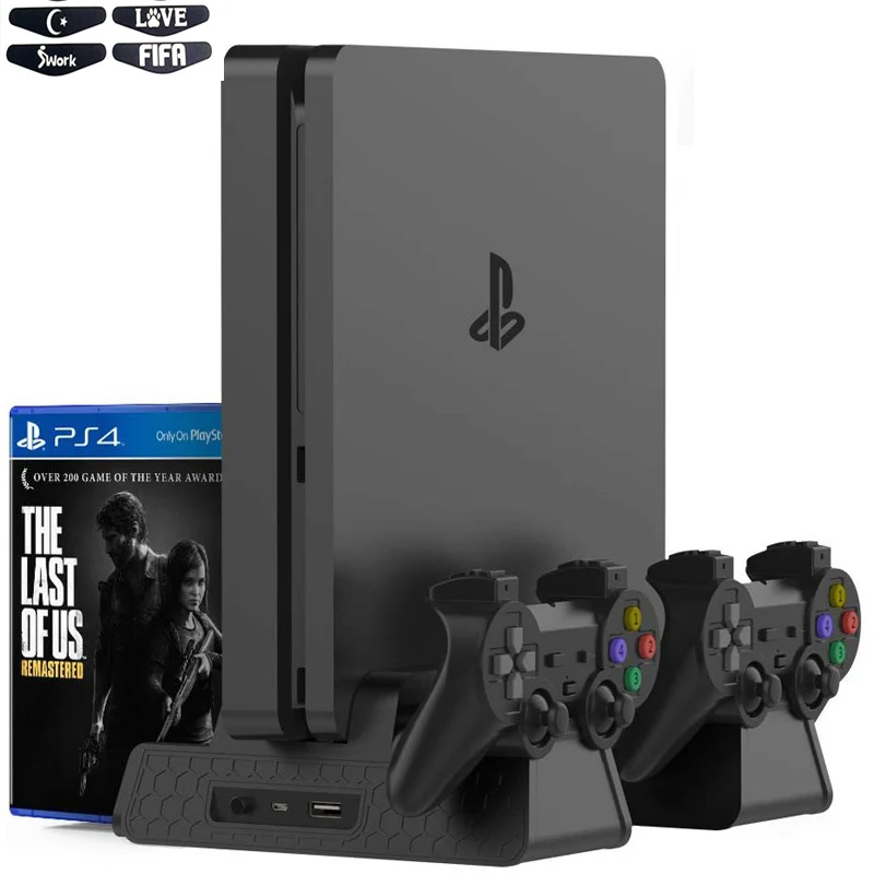 Для PlayStation 4 Dualshock PS4 Slim/Pro вертикальная подставка базовый контроллер зарядное