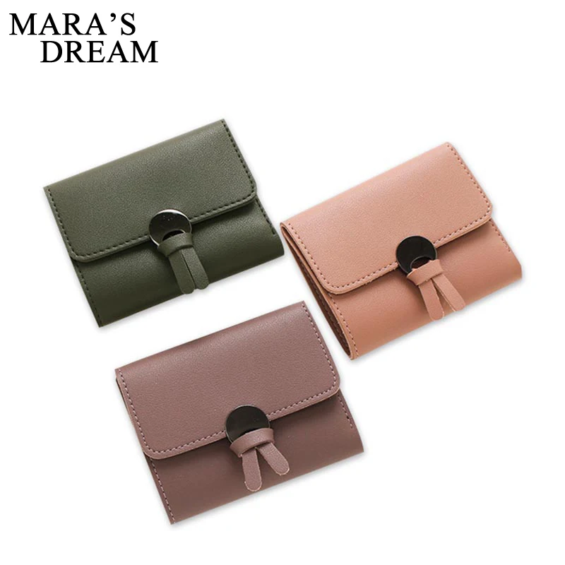 Кошелек Mara's Dream женский из искусственной кожи брендовый однотонный бумажник с