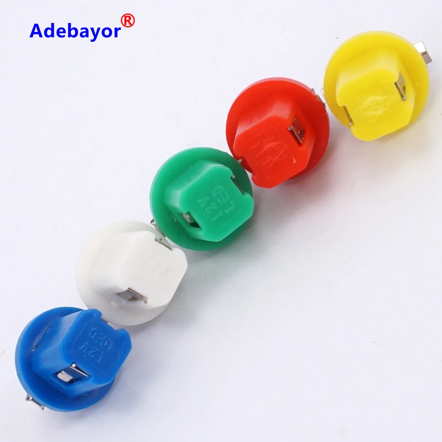 30 шт./лот T5 B8.5D 5050 1 SMD 2721 286 инструмент для освещения салона купола 12 В лампа с