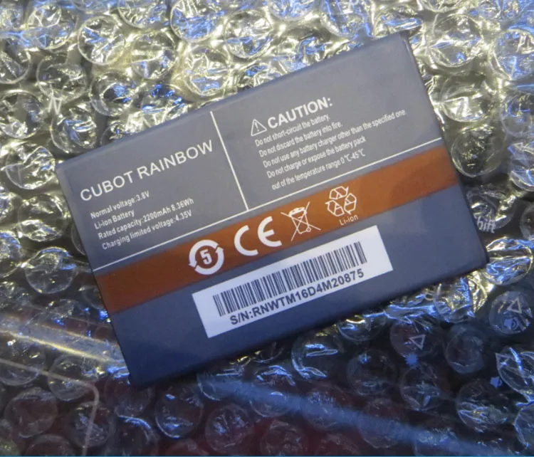 3.8V batteries Rechargeable Li-ion Li-polymer Built-in lithium polymer battery for Cubot rainbow 2200 mah | Электроника