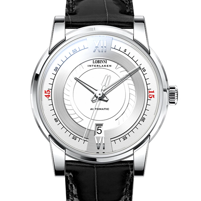 

Switzerland Luxury Brand LOBINNI Watch Men Japan Import NH35A Automatic Mechanical MOVT Men's Watches Sapphire Clock L16007-1