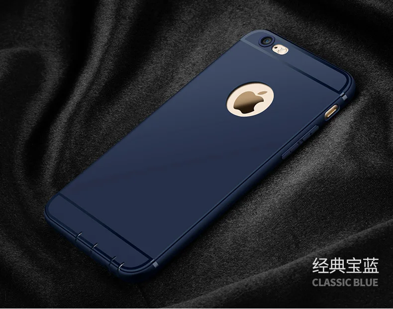 Роскошный Матовый Мягкий силиконовый чехол для iPhone 6, чехол s, 6s Plus, 5, 5S, 6, 6 s, 6 Plus, карамельные цвета, полный чехол для iPhone 7, 7 Plus, чехол Plu