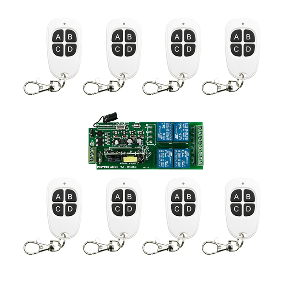 Новый AC85v ~ 250V 110V 220V 230V 4CH RF Беспроводной дистанционного Управление Системы/РАДИО